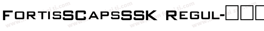 FortisSCapsSSK Regul字体转换